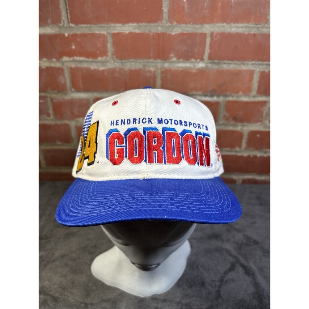 Vintage 90s Jeff Gordon NASCAR Snapback Hat Chase Authentics Shadow Youngan